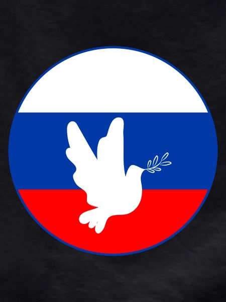 Russia Flag Dove
