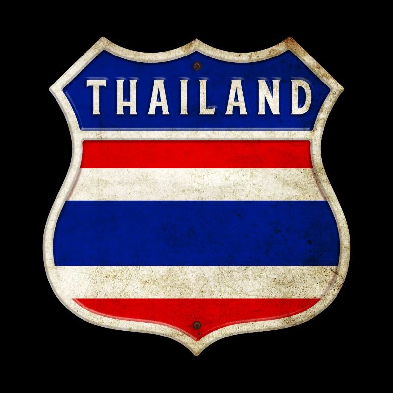 Thailand Wappen Flaggen Design