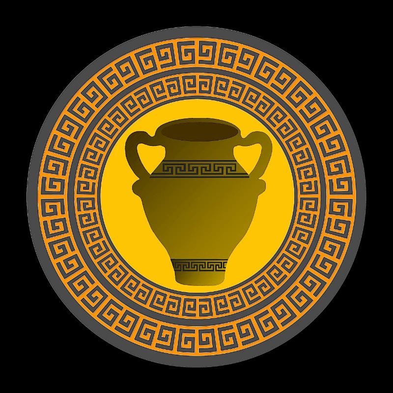 griechisches muster, antike vase griechisch