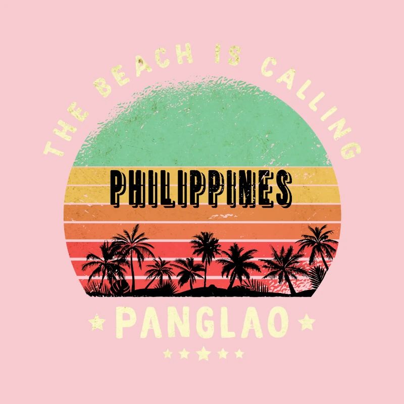 Panglao Philippines palm tree design