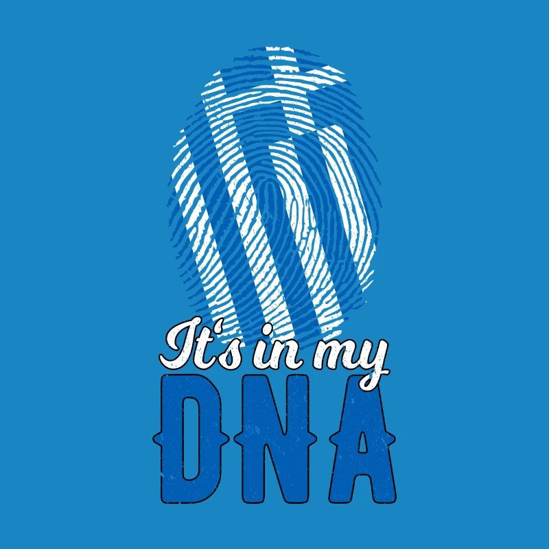 Grèce ADN Drapeau grec Empreinte digitale