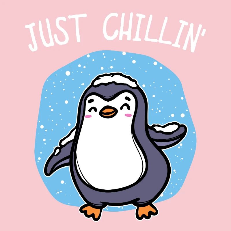 Kalt Schnee Pinguin Eis Cool Statement Tier Vogel