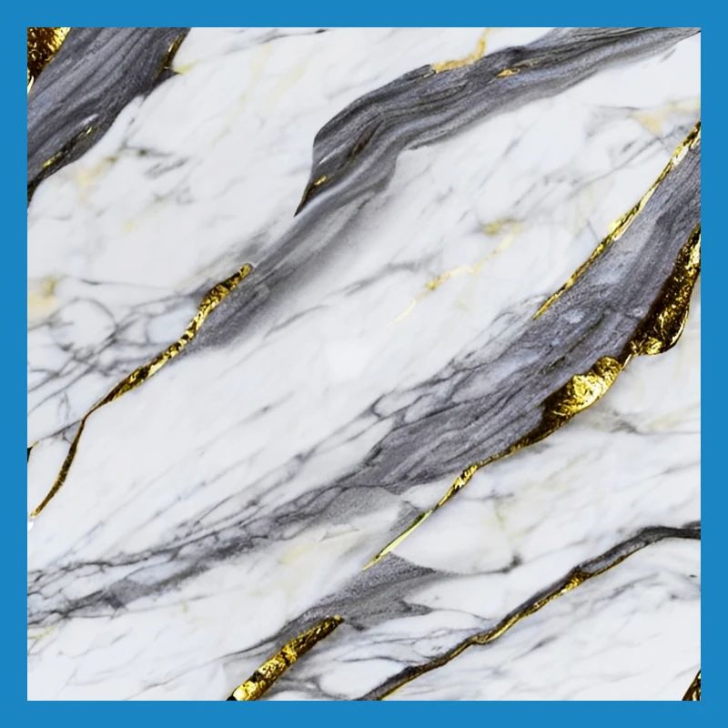 Marble White Gold Structure