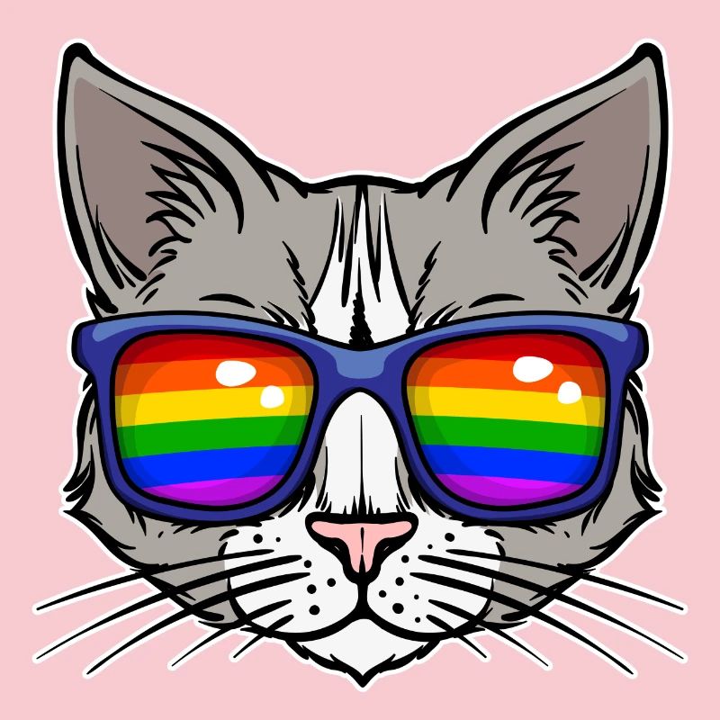 Relation lesbienne bisexuelle Cool Lgbt Cat