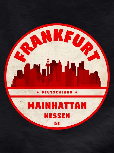Mainhattan Skyline Retro Print
