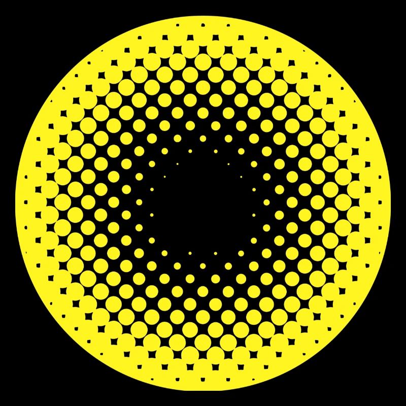 Sonnenkreis Halftone Muster