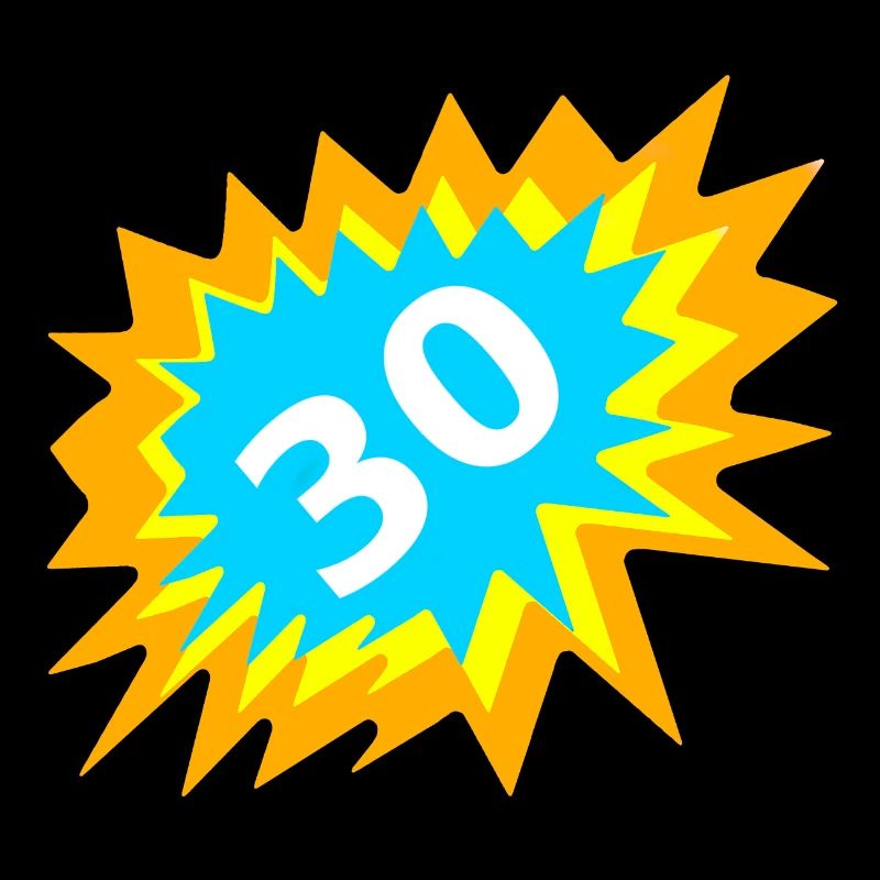 feiern, 30 bunt
