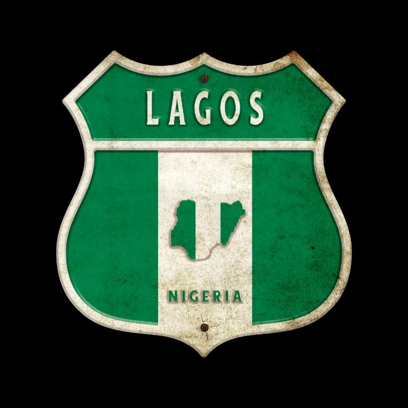 Lagos Nigeria Drapeau de conception d'armoiries