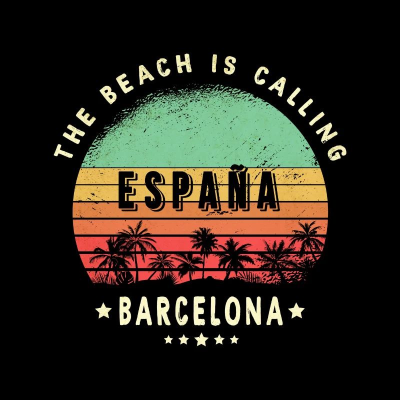Design de palmier de Barcelone, Espagne