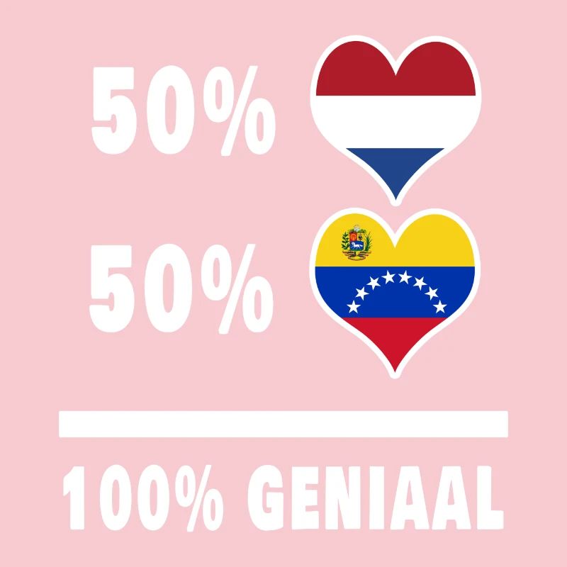 Venezuela et Pays-Bas Drapeau 100% Genius