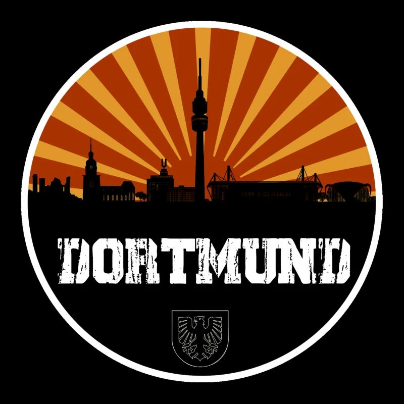 Dortmund Skyline Retro