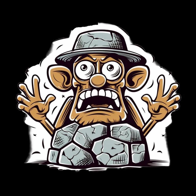 Cartoon Stone Crusher Cartoon