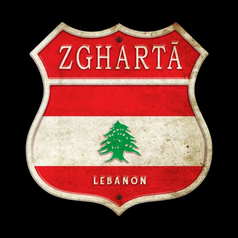 Zgharta Liban Armoiries Drapeaux Design