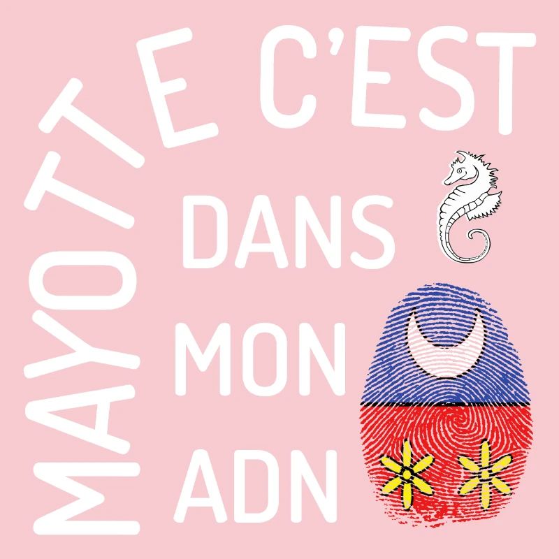 T SHIRT MAYOTTE C'EST DANS MON ADN