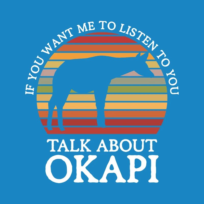 Okapi between forest and wilderness