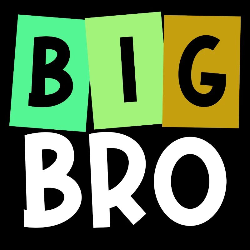 Big Brother Brother Heart Bro Statement Siblings