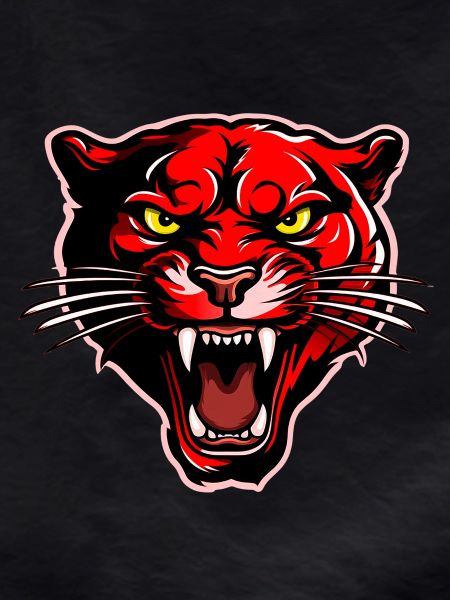 Panther Head Red