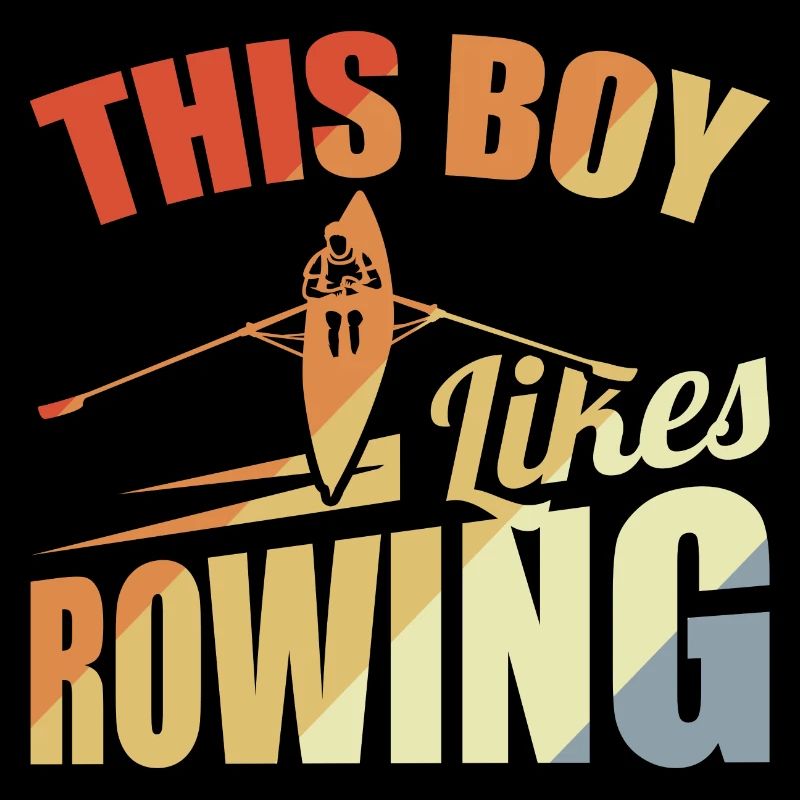 This boy likes rowing