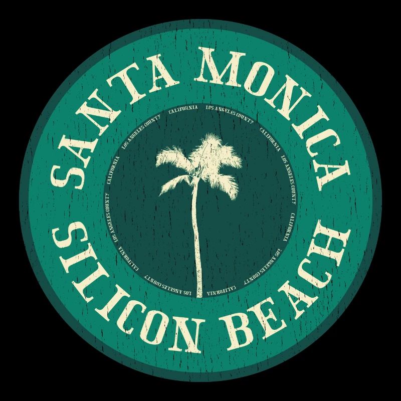 Badge de la plage de Santa Monica
