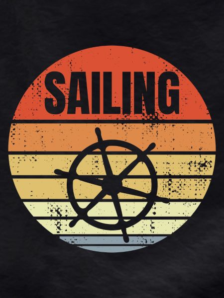 Steering wheel sailing ship