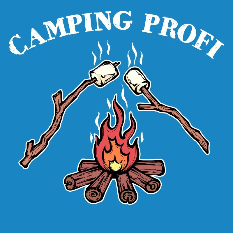 Déclaration de feu de camp de camping Randonneur de camping