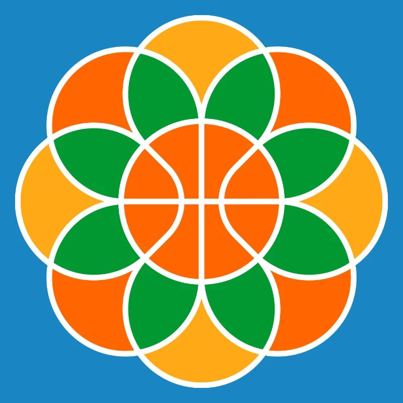 Mandala de fleur de basket-ball