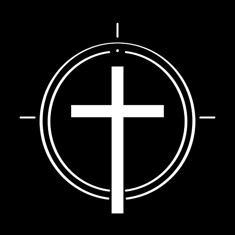 Croix du Christ minimaliste