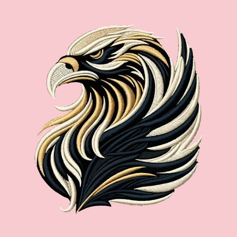 Majestic Embroidered Eagle