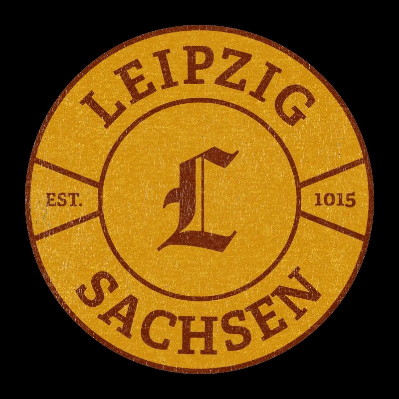 Sceau vintage de Saxe de Leipzig