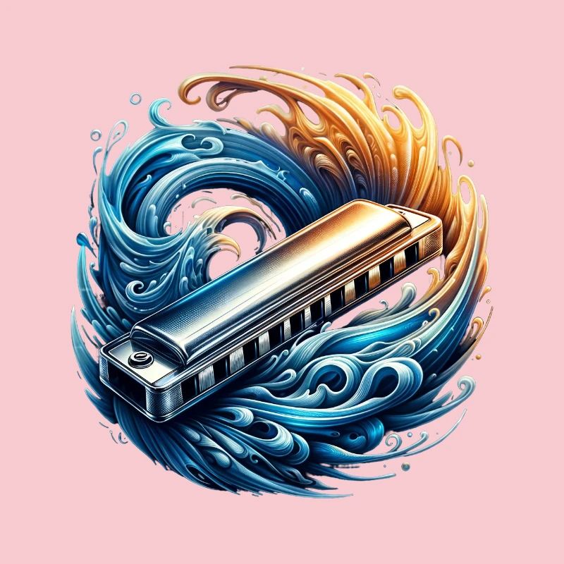Harmonica abstract design