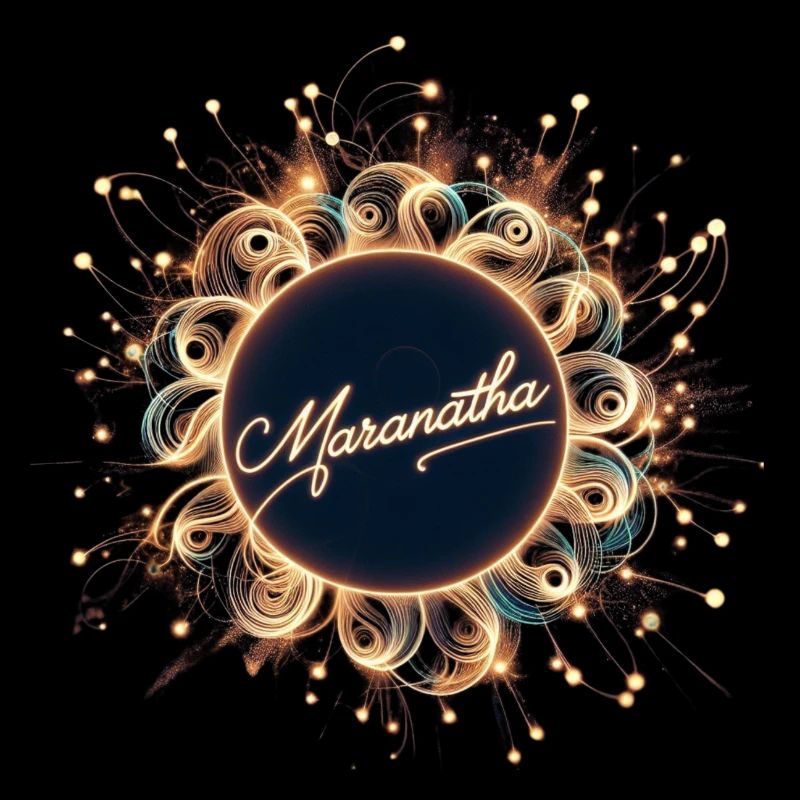 Maranatha Lichtkugel mit Strahlenkranz