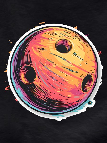 Bowling Ball Cartoon Look