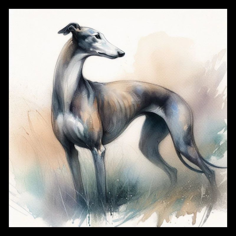 Watercolor Greyhound