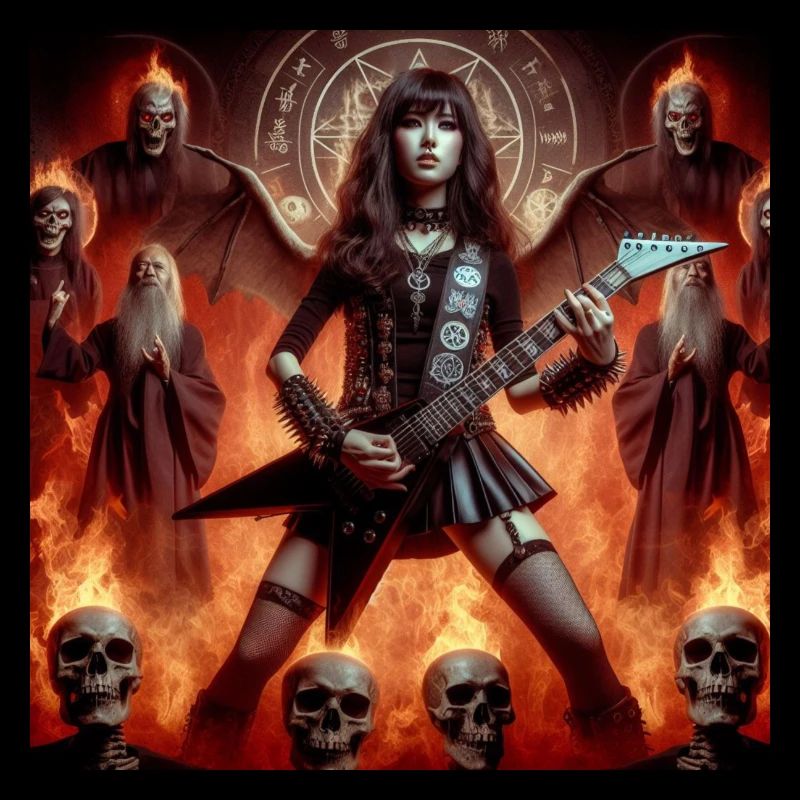 Metalhead dans les catacombes