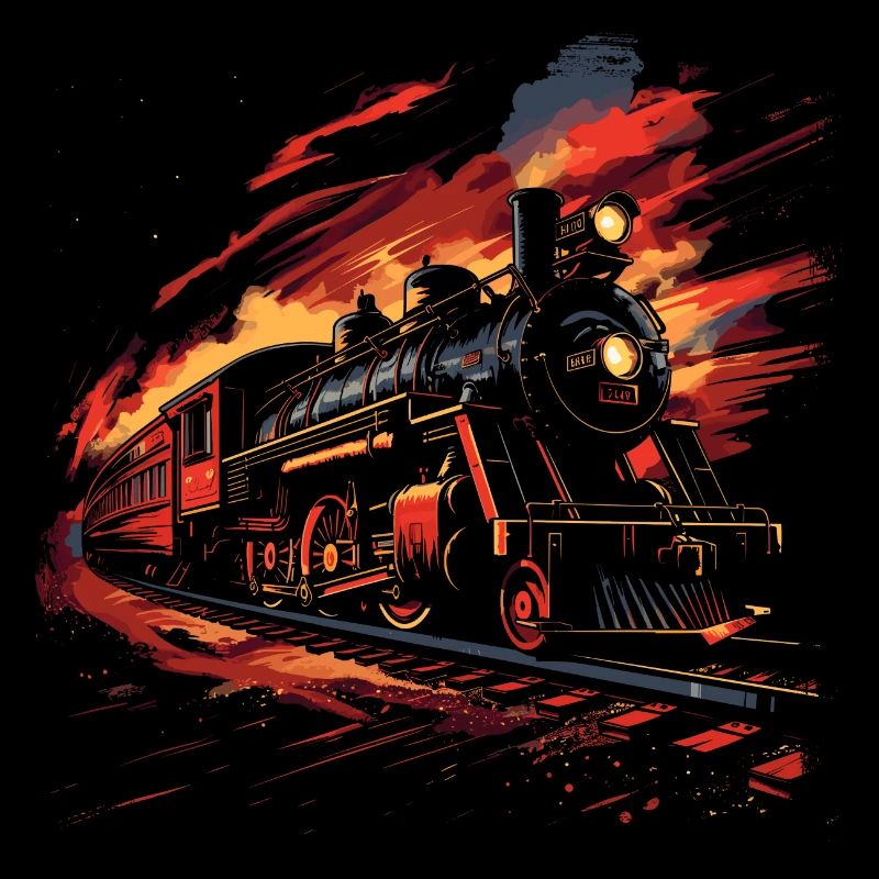 Eisenbahn Retro Stil