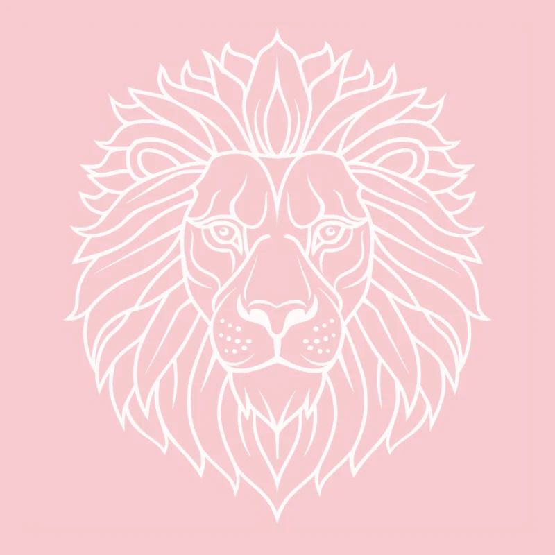 Psychedelic Lion Mandala