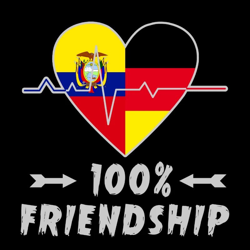 Ecuador and Germany 100% friendship