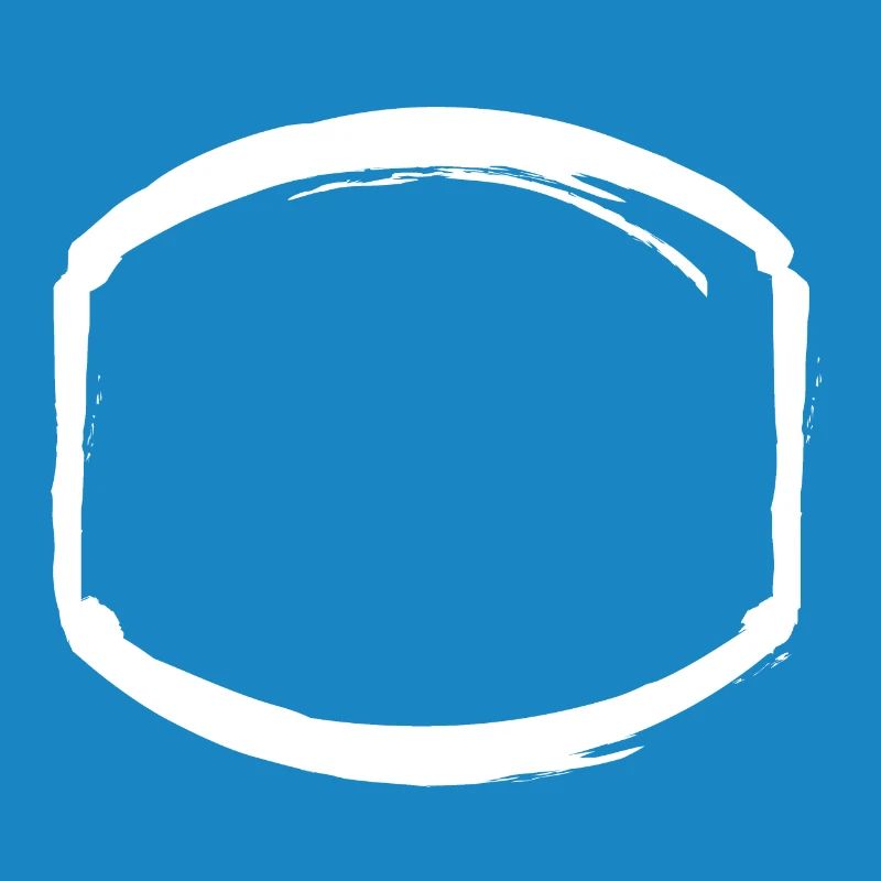 white oval frame