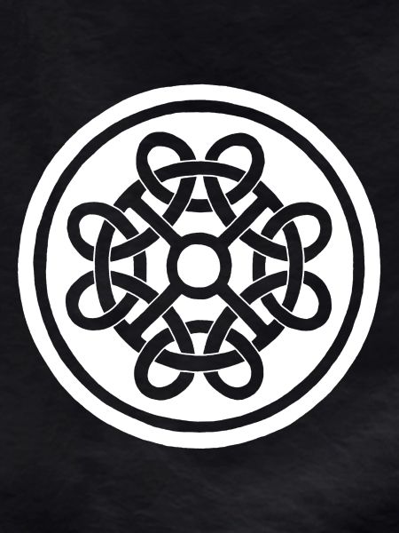Celtic flower and white talisman