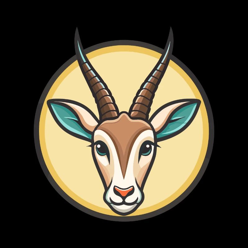 Oryx Kawaii Cartoon Character Animal Pet Face