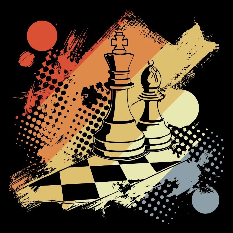 Schach Dame und König