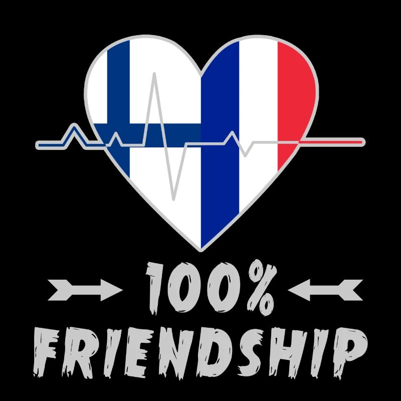 Finnland und Frankreich 100% Freundschaft