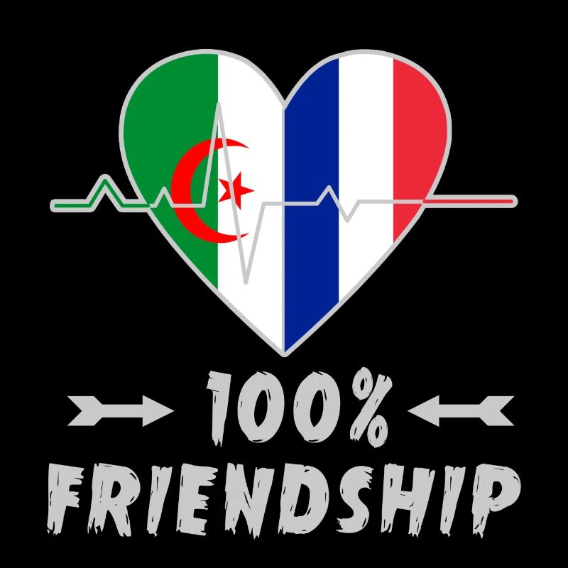 Algerien und Frankreich 100% Freundschaft