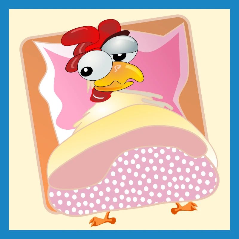 Poules Élevage de poulets - COUCHAGE AU LIT