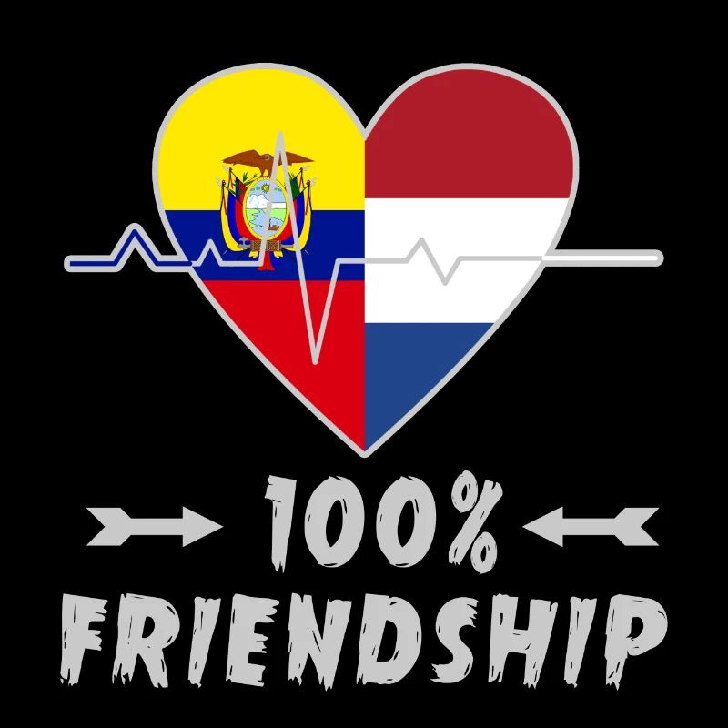 Ecuador and Netherlands 100% friendship