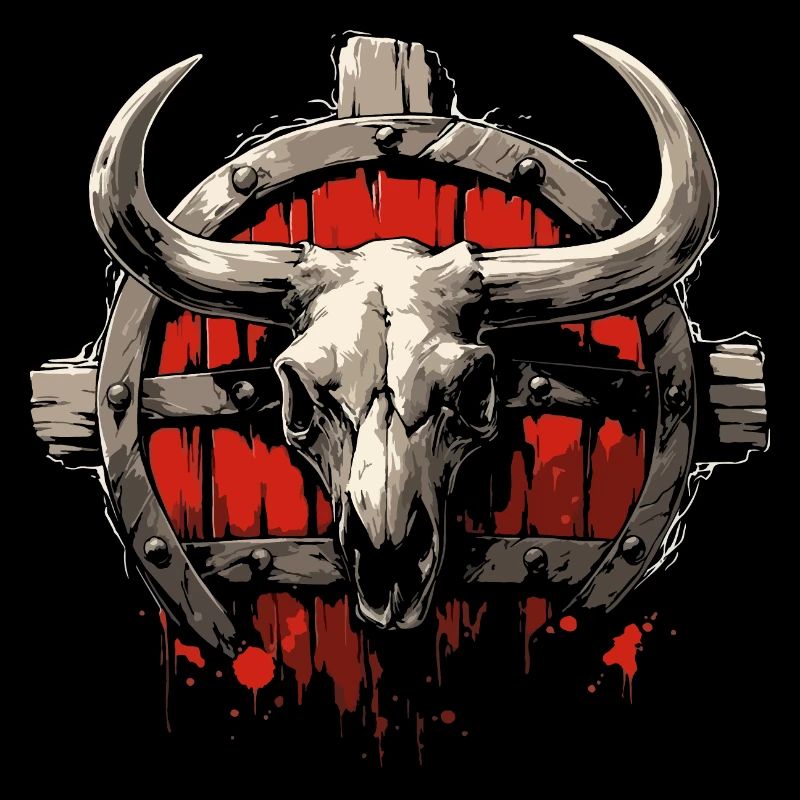 Bison skull