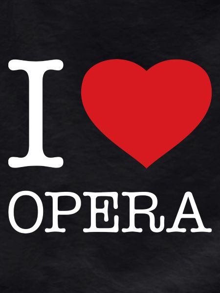 I LOVE OPERA White