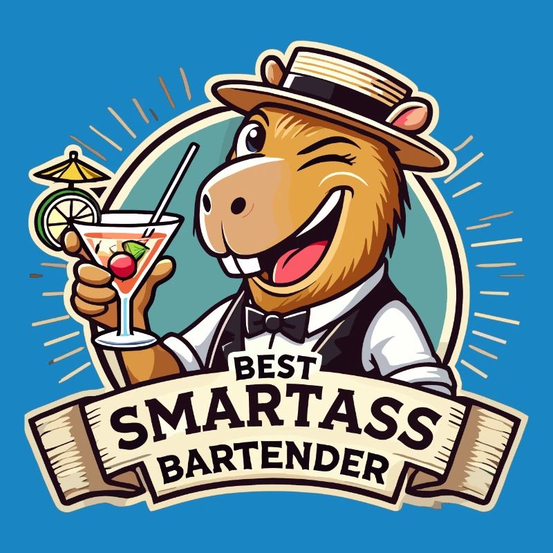 Bartender Bartender Capybara Capy Gift
