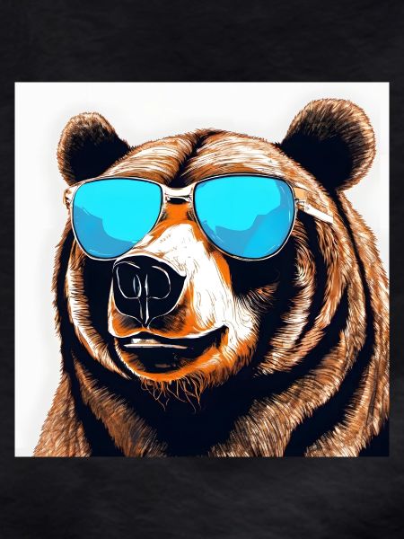 Bear with Sunglasses Pop Art