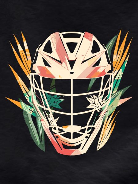 Lacrosse Helmet Cartoon